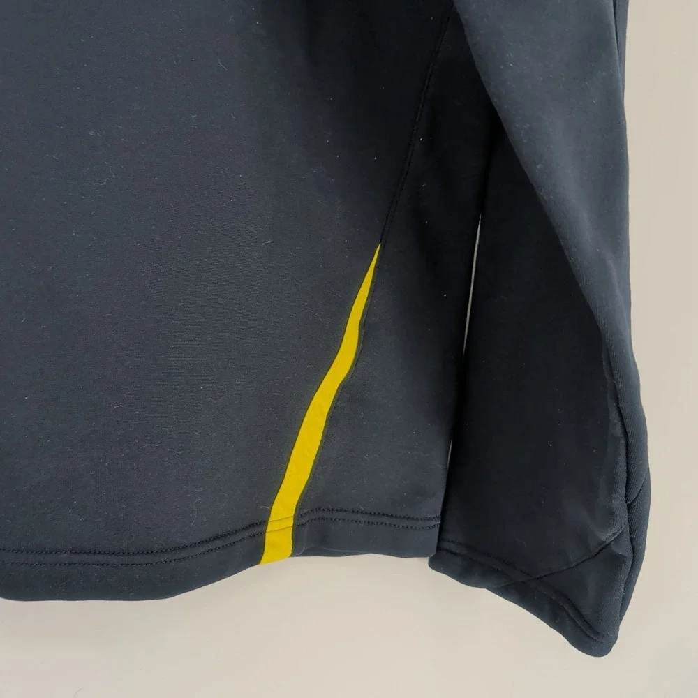 Adidas Quarter Zip Stand Collared Outdoor Pullover Sweatshirt Navy Blue‎ Size M